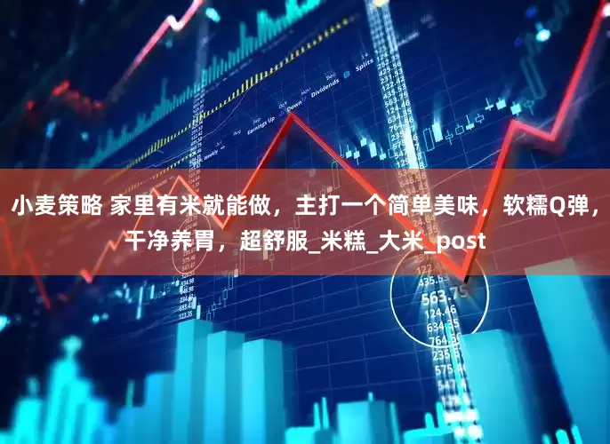 小麦策略 家里有米就能做，主打一个简单美味，软糯Q弹，干净养胃，超舒服_米糕_大米_post