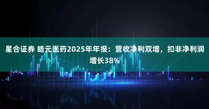 星合证券 皓元医药2025年年报：营收净利双增，扣非净利润增长38%